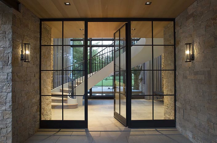 The Behi inswing steel door from Brombal makes for a grand entrance
