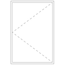 Representation of a minimal frame casement unit