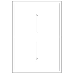 Representation of a double hung window