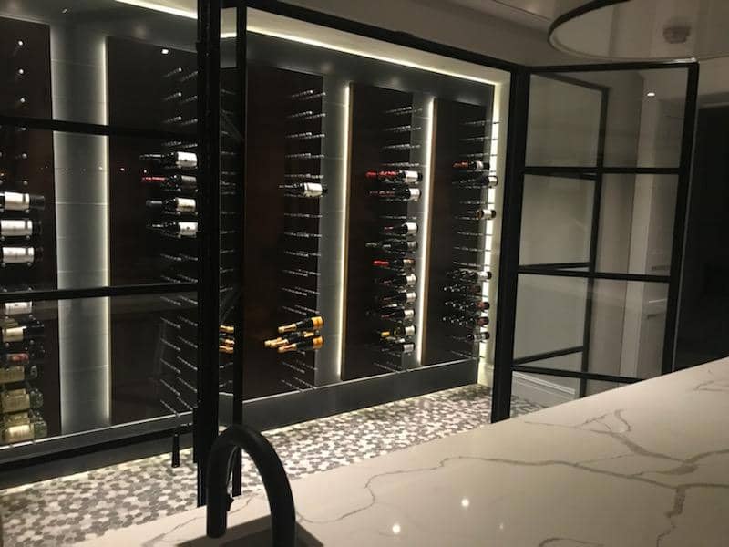 Double outswing steel door system used for a wine cellar: partners - Vintage Steel