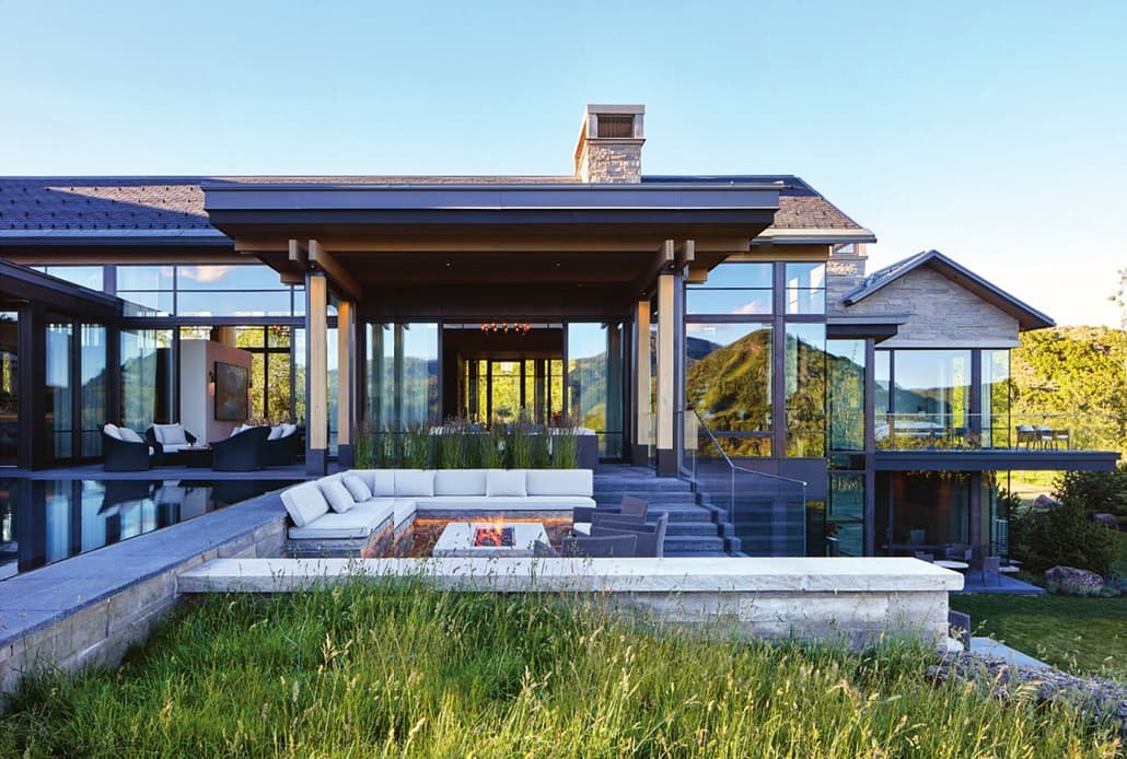 This stunning Park City, UT retreat features Brombal Italian windows and doors and won Mountain Living's Home of the Year award
