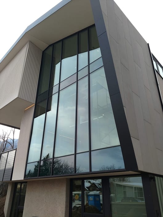 Brombal steel curtain wall supplied and installed by Veranda View - window systems